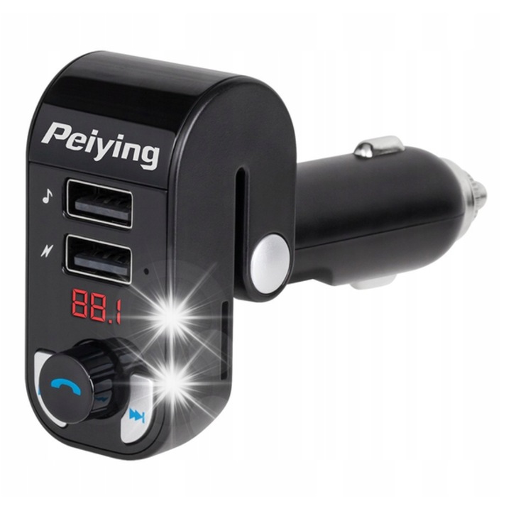 FM adó, Bluetooth 4.2, 2x USB, micro SD foglalat, 12-24V