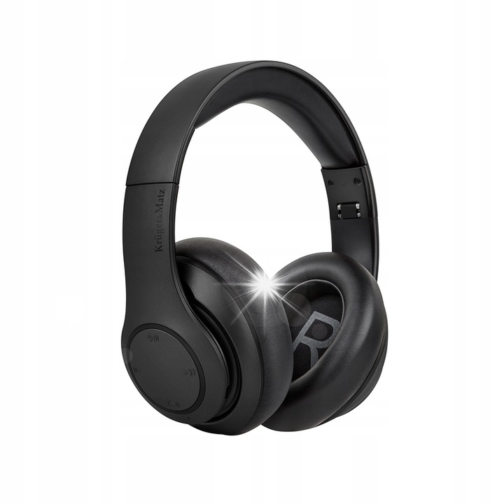 Vezeték nélküli fejhallgató Kruger&Matz Street 3, Bluetooth 5.0, fekete, 185x83x167mm