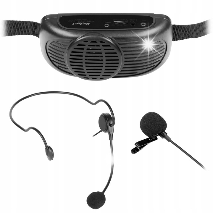 REBEL Mikrofon, 2 mikrofon, 17x7x5cm, AA elemmel működő