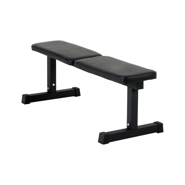 Banca de antrenament simpla Rebel Active, 44,5cm, structura din otel, piele sintetica