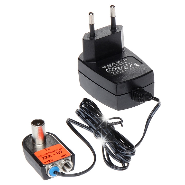 Univerzális antenna tápegység ZZA-7 Telkom-Telmor, 47,5-862MHz, 12V, 100mA