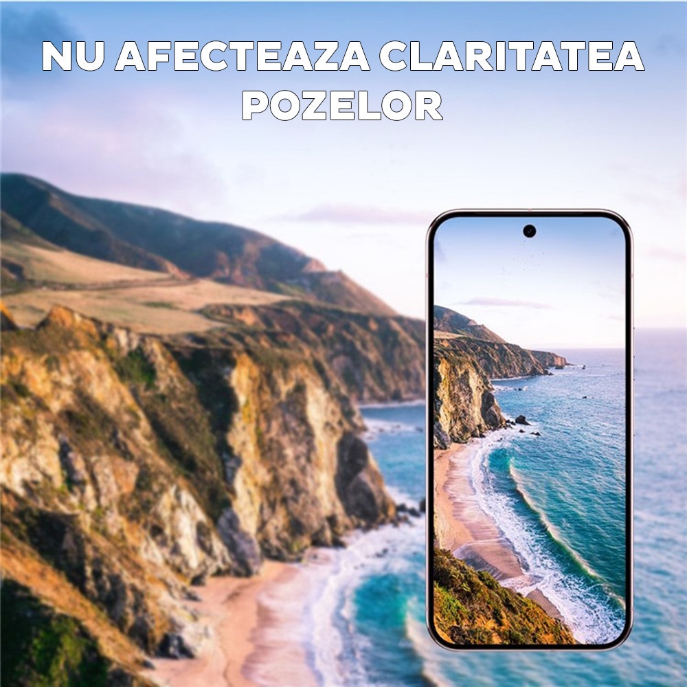 Folie Camera Daden din sticla pentru Google Pixel 10, Full Cover, Protectie Profesionala, Ultra Rezistenta, Calitate Premium, Negru