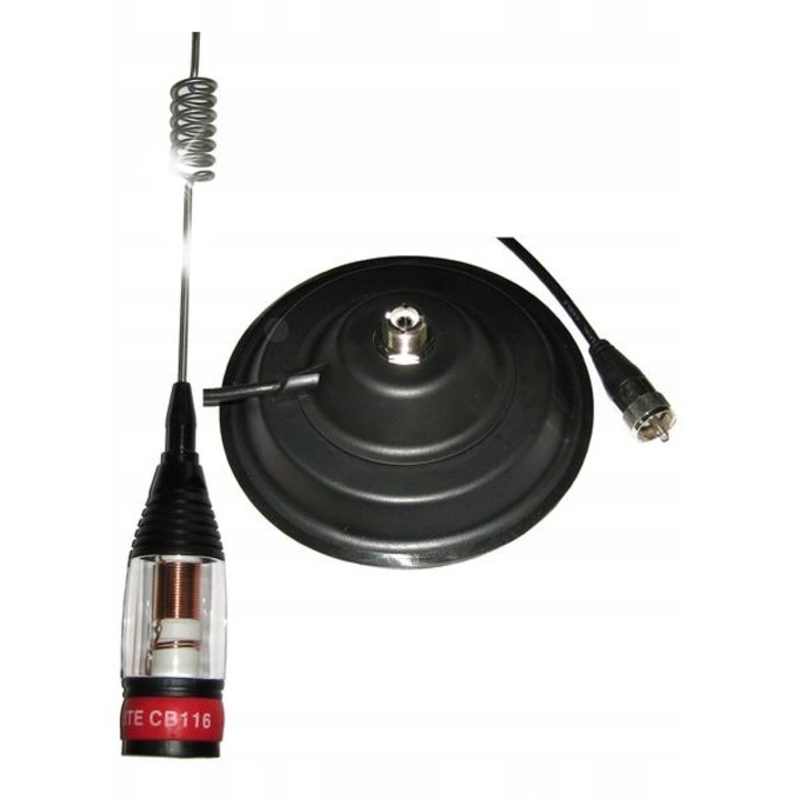CB antenna Sunker Elite CB 116, 75cm, mágneses rögzítés, 400W, 27MHz