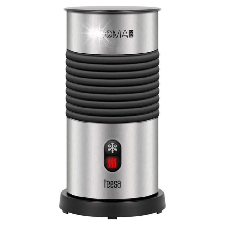 Пенообразувател за мляко Teesa, 650 W, неръждаема стомана, 0.6 л, комплект с аксесоари 2 в 1