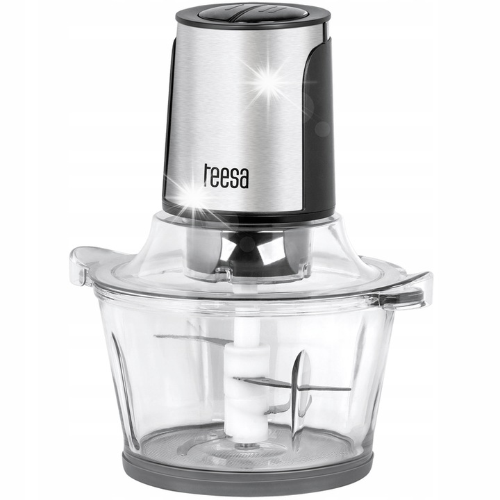 Електрически чопър Teesa, 400W, 2 скорости, 1.5L, инокс