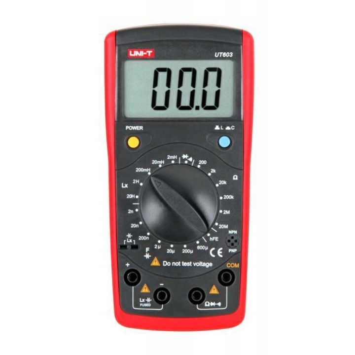Miernik de capacitate si inductie UNI-T UT603, 200 Ohm, 2 nF, 172x83x38mm, set complet