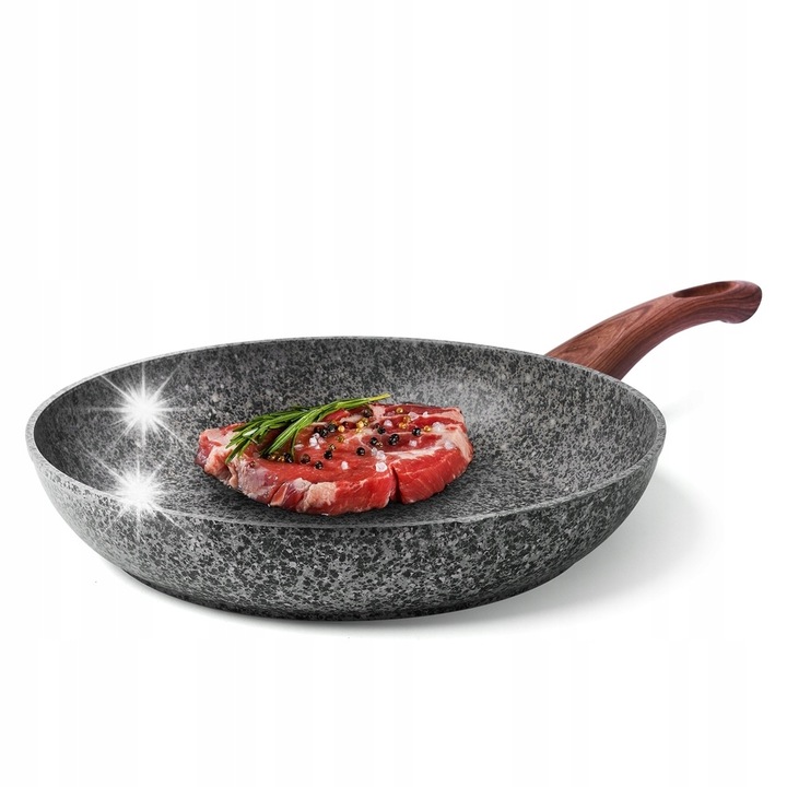 Тиган Konighoffer, 28см, гранит, сив, за всички видове котлони