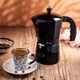 Кафеварка, KINGHoff KH-1885, алуминий, черна, 600 мл