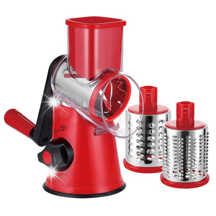 Мултифункционално ренде Kinghoff KH-1651, 3 сменяеми остриета, неръждаема стомана, 26,5x12,5x24см