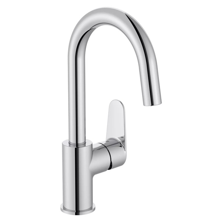 Baterie lavoar Roca Victoria Plus A5A4A4FC00, L, 300 mm, ventil, Crom