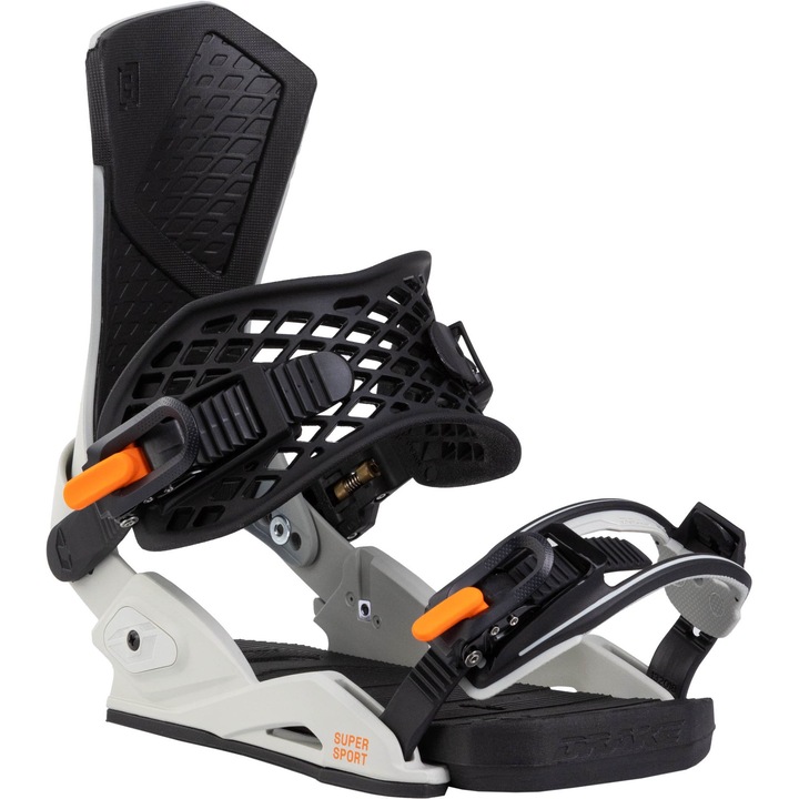 Legaturi Snowboard DRAKE Super sport, Gri/Portocaliu, Barbati, L