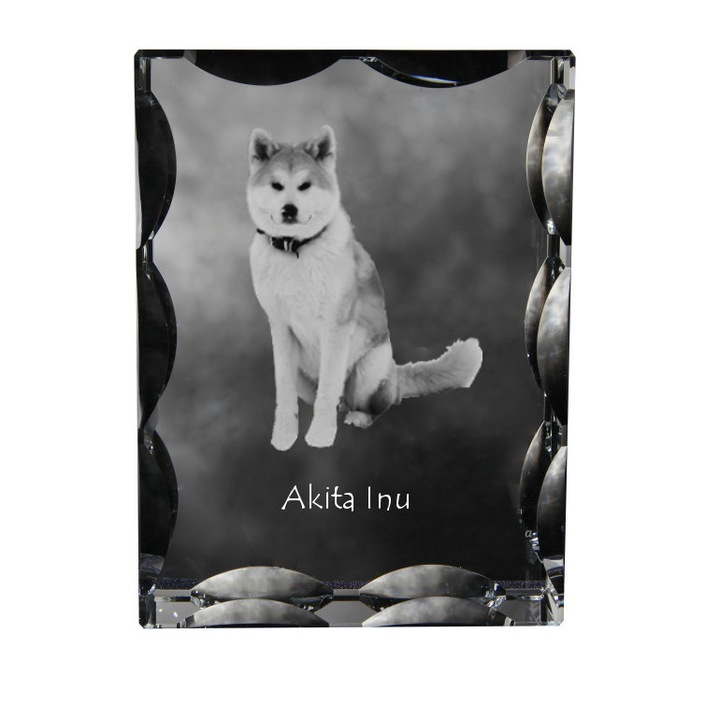 Decoratiune din cristal, Art-Dog, 12x9x5cm, cu imaginea unui caine