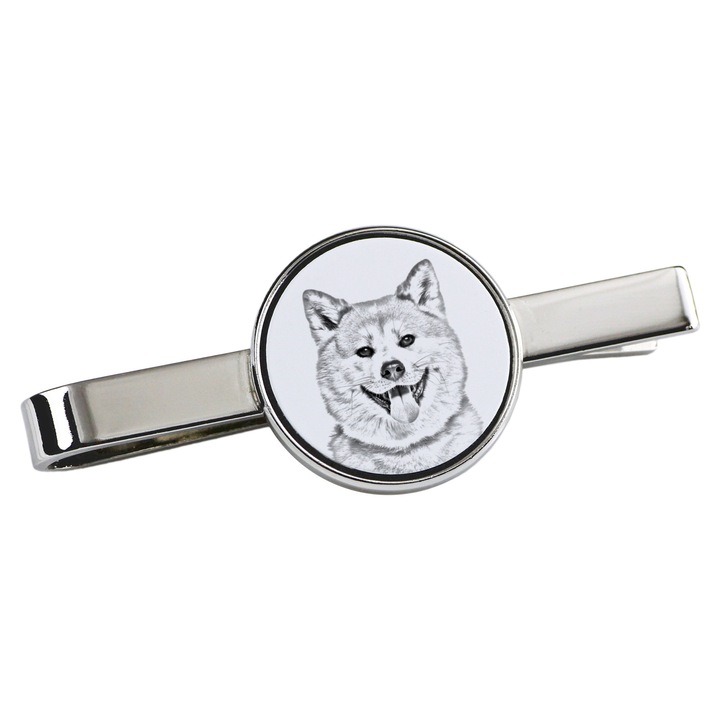 Nyakkendőtű, Art-Dog, 5x2cm, fém, Akita Inu modell