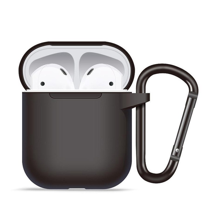 Husa pentru AirPods 1 - Blueo Liquid Silicone - Black