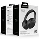Vezeték nélküli fejhallgató ANC zajszűréssel, F8A, 40 mm-es hangszóró átmérő, Fekete, Bluetooth 5.4