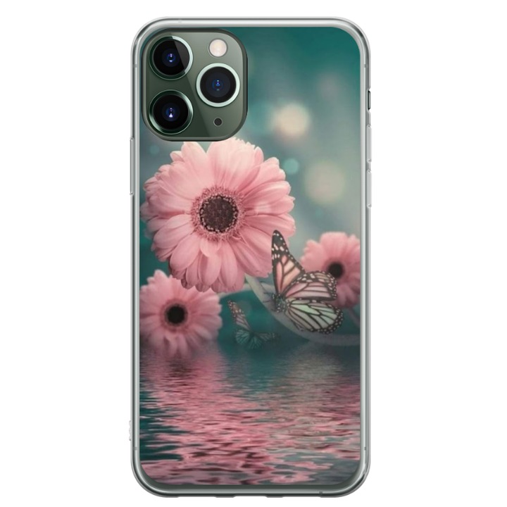 Husa personalizata pentru Apple iPhone 11 Pro, model Flowers #7, S1D1M0140, TSS