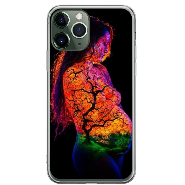 Husa personalizata pentru Apple iPhone 12 Pro Max, model Colorful #7, S1D1M0324, TSS