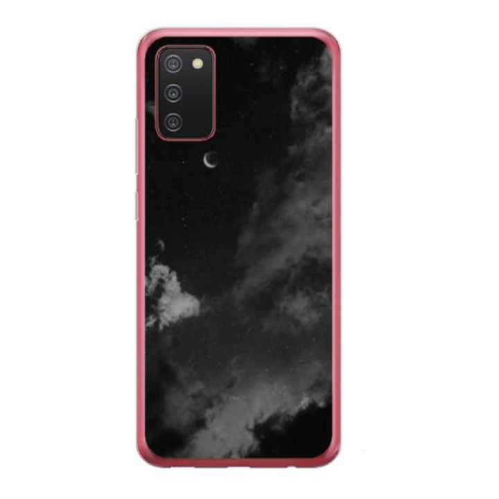 Husa personalizata si Folie de Silicon pentru Samsung Galaxy A03s, model Night Sky, S1D1M0022, TSS