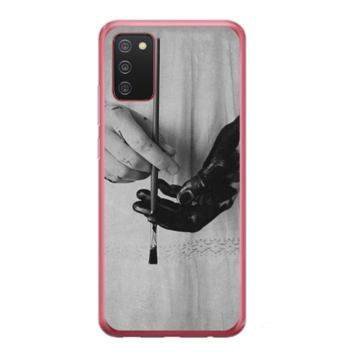 Husa personalizata pentru Samsung Galaxy A02s, model Black Paint, S1D1M0336, TSS