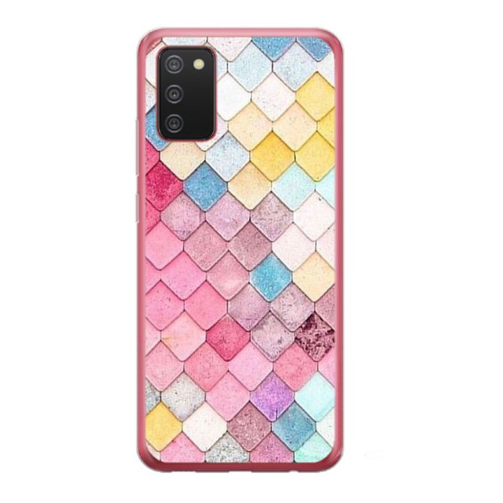 Husa personalizata HQ Print 360 de grad pentru Samsung Galaxy A03s, Color Scales, S1D1M0258, Atlas