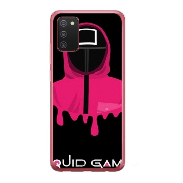 Husa personalizata si Folie de Silicon pentru Samsung Galaxy A03s, model Squid Game #7, S1D1M0179, TSS