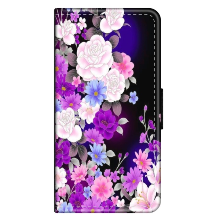 Husa personalizata tip carte HQ Print pentru Motorola Moto G32, Flowers #3, S1D1M0039, Atlas