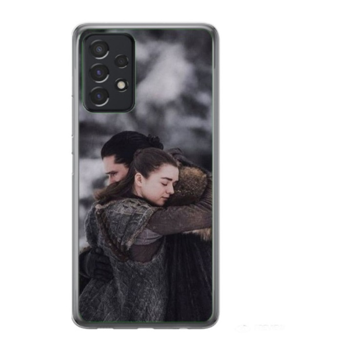 Husa personalizata si Folie de Silicon pentru Samsung Galaxy A72, model Game of Thrones #2, S1D1M0084, TSS