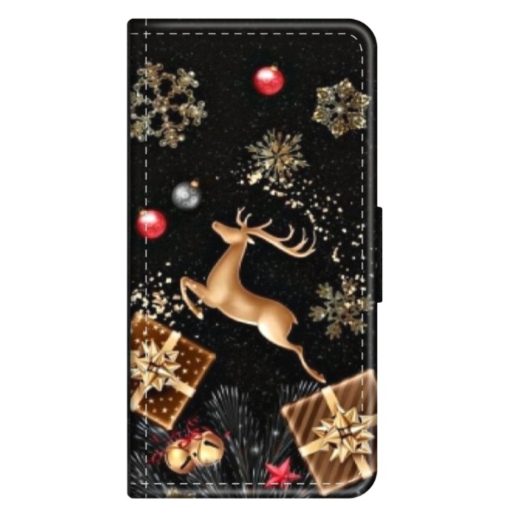 Husa personalizata tip carte HQ Print pentru Motorola Moto G32, Reindeer #2, S1D1M0052, Atlas