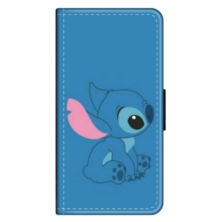 Husa personalizata tip carte HQ Print pentru OPPO A16, Blue Stich, S1D1M0192, Atlas
