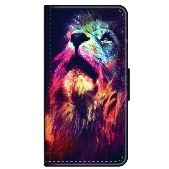 Husa personalizata tip carte HQ Print pentru OPPO A16, Celestial Lion, S1D1M0002, Atlas