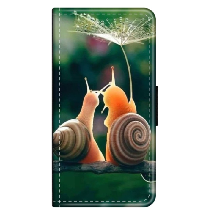 Husa personalizata tip carte pentru Samsung Galaxy A40, Snail, S1D1M0231, Atlas