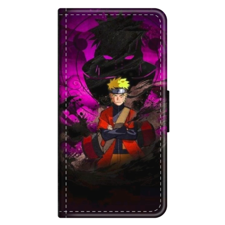 Husa personalizata tip carte pentru Samsung Galaxy A40, Naruto #1, S1D1M0132, Atlas