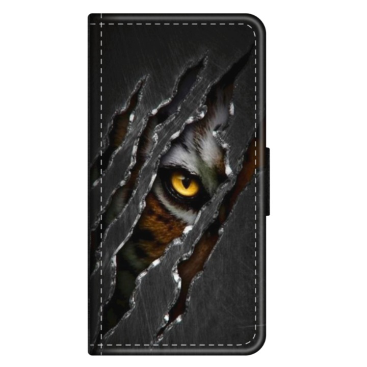 Husa personalizata tip carte pentru Samsung Galaxy A40, Hidden Tiger, S1D1M0332, Atlas