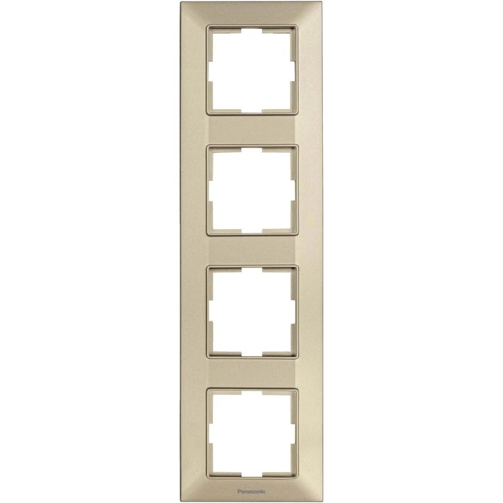 Rama 4 posturi verticală Arkedia Slim, bronz, design modern, dimensiuni reduse