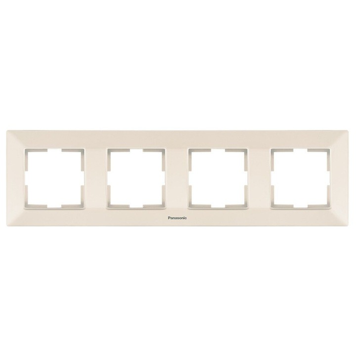 Rama electrică 4 posturi orizontală Panasonic, bej