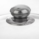 Capac Din Sticla, Orion, 22 cm, Sticla, Rezistent La Temperaturi De Pana La 200°C, Are Ventil, Maner Confortabil, Transparent