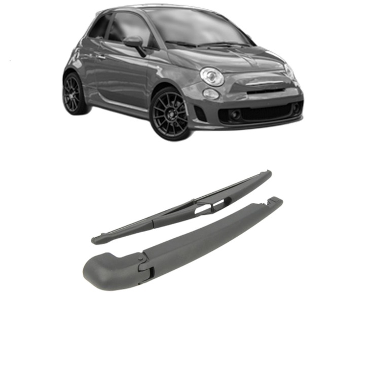 Set brat stergator spate cu lamela pentru RENAULT MEGANE III Hatchback (BZ0/1_, B3_) din 2008-2017, pentru spate, din cauciuc siliconat rezistent, RENAULT