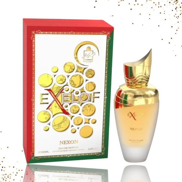 Parfum unisex Milestone Exelof Nexon, note florale si condimentate, aroma proaspata, pentru toate ocaziile