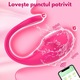 Vibrator femei cu control prin aplicatie, jucarie sexuala cu 10 moduri diferite, cu functie de personalizare vibratii Clitoris si Punctul G, reincarcabil si rezistent la apa, conexiune Bluetooth, control prin aplicatie, din silicon, roz