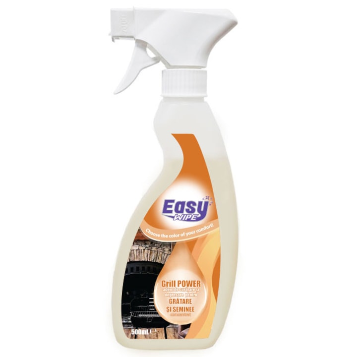 Solutie de curatare gratare si seminee, Easy Wipe Grill Power, 500ml