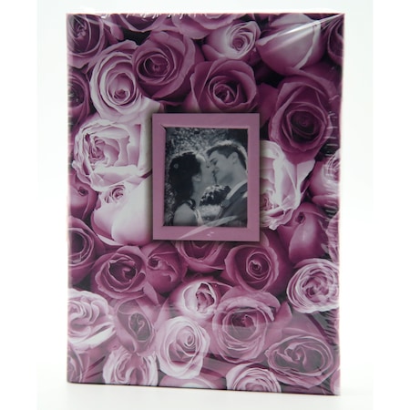 Poza Cu Inprimanta Roz Album Foto pentru 100 Poze 10x15 cm, ROSES, Roz, clasic cu buzunar ...