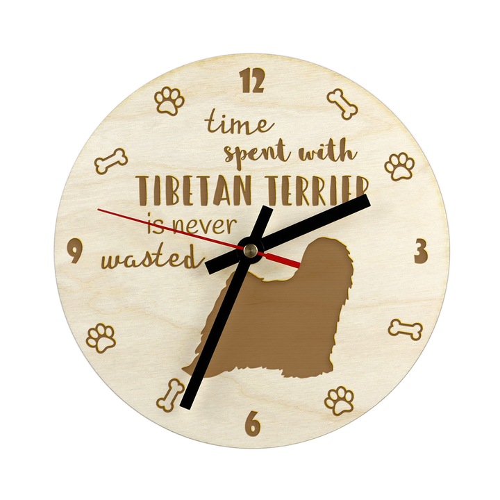 Dekoratív óra Art-Dog, 30cm, nyírfa rétegelt lemezből, gravírozási lehetőséggel, szerelőkészlet