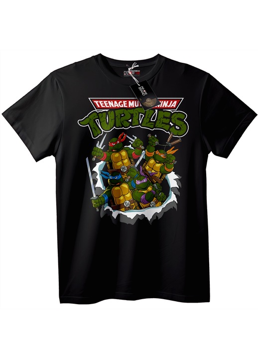 Férfi póló Ninja Turtles, Fekete, XL