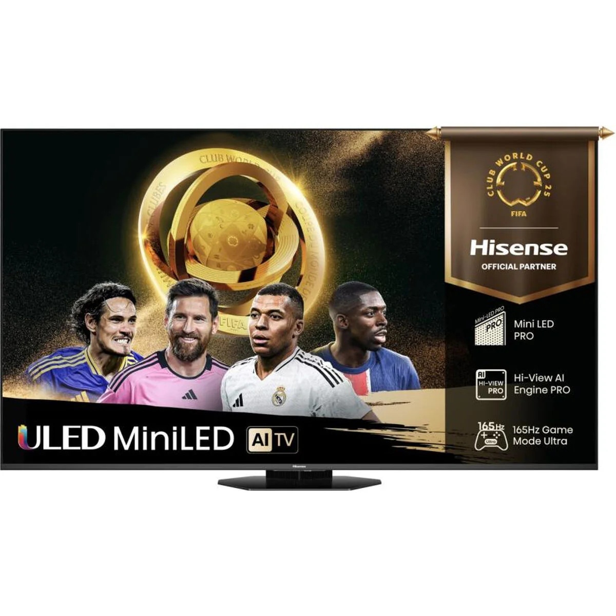 Televizor Smart 55" Hisense 55U8Q 4K Ultra HD, Negru, 165 Hz, Include Subwoofer