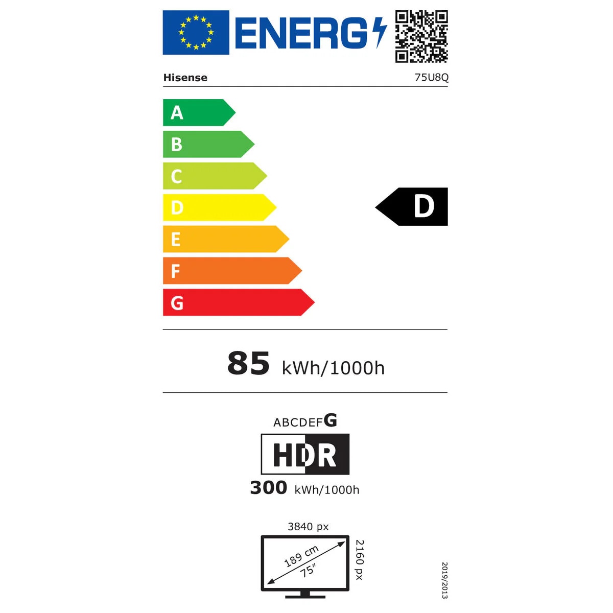 Smart TV Hisense 75U8Q 75" 4K Ultra HD LED HDR