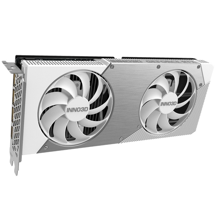 Placă video Inno3D GeForce RTX 5060 Twin X2 OC, 8GB, GDDR7, 128-bit, alb