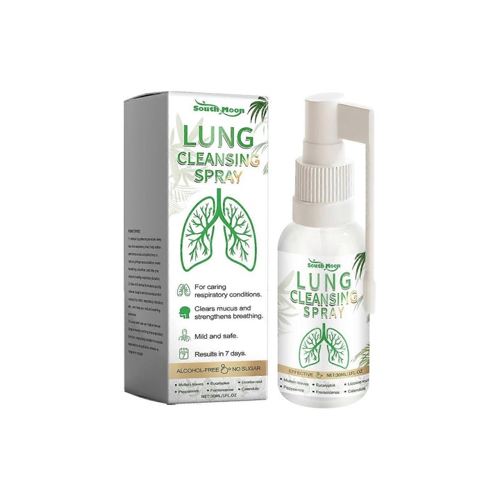Tüdőtisztító spray, South moon, 30ml