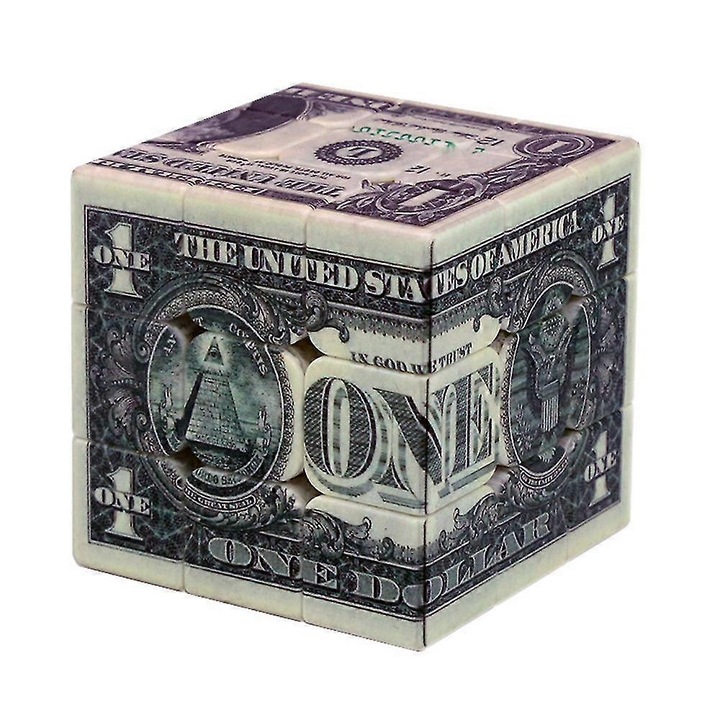 Cub rubik bancnota, Pentru copii/adulti, Multicolor