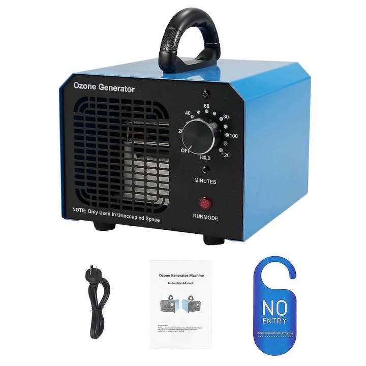 Generator ozon 20000mg/h, eliminare mirosuri, 80W, 20g
