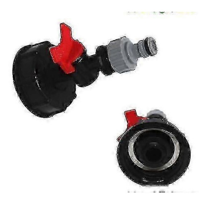 Set robinet cu conector rapid, 3/4 inch, plastic, pentru irigatii gradina